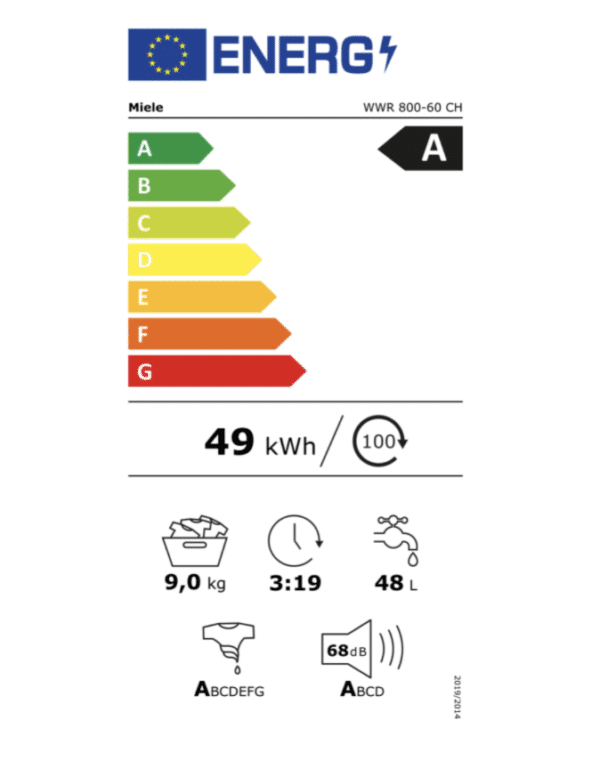 Miele Waschmaschine WWR 800-60 CH - A – Bild 2