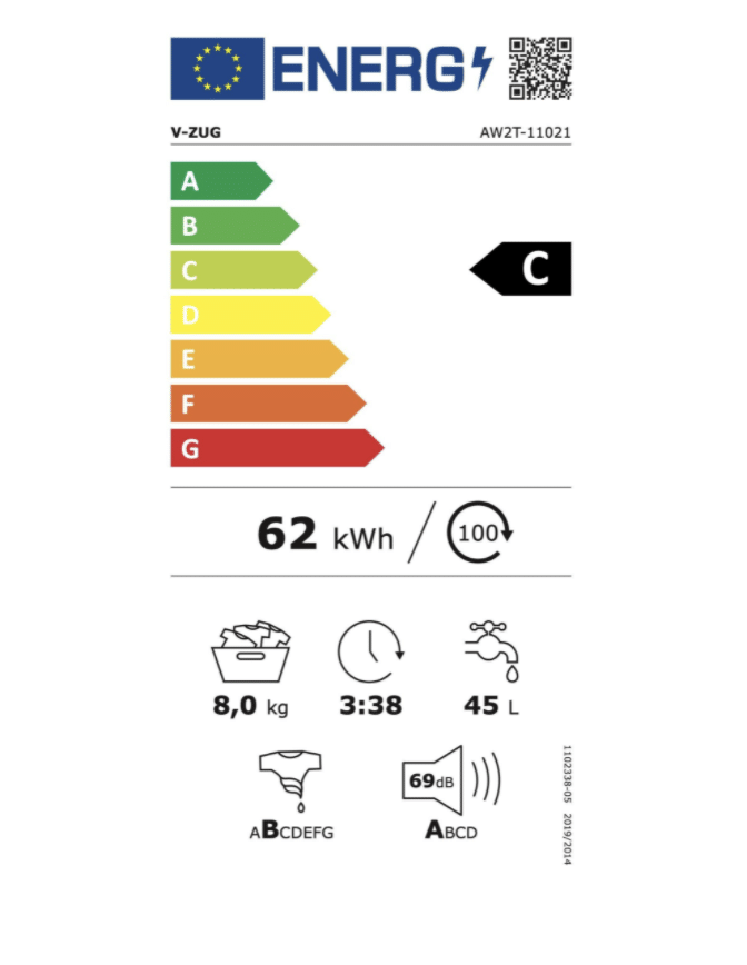 V-ZUG Waschmaschine AdoraWaschen V2000 – C – Bild 3
